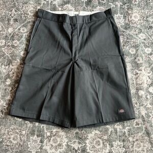 Dickies Men's Dark Gray Flat Front Shorts